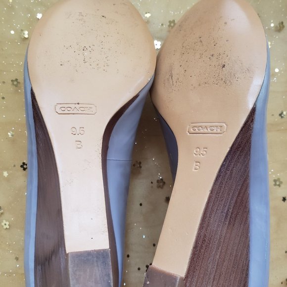 Coach Paola Ash Wedge Heels 9.5B - Picture 4 of 7